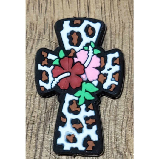 142. Floral Cross Focal