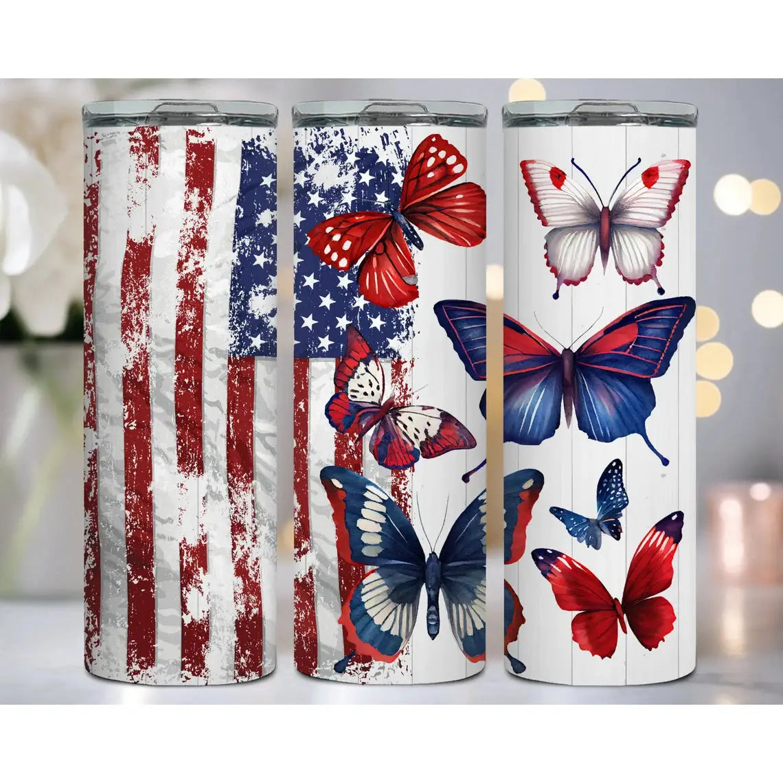 Patriotic ButterflyTumbler Of The Month