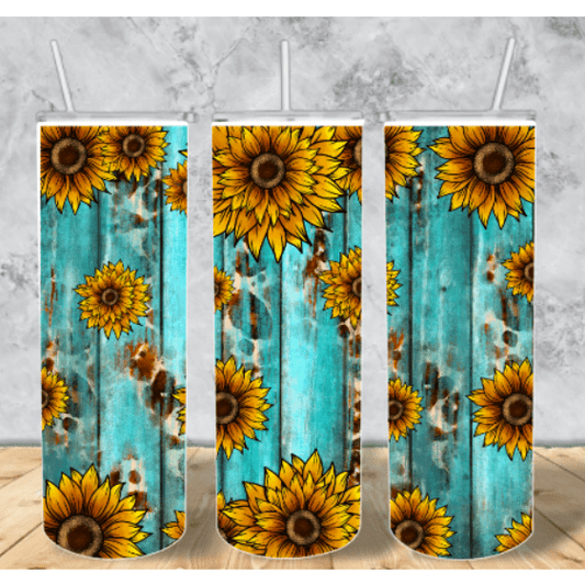 Baby Blue & Sunflowers